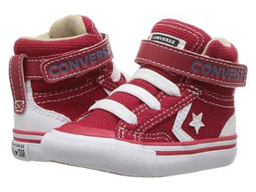 Converse Kids Pro Blaze Strap Summer Sport Ox (infant/toddler) (gym Red/vintage Khaki/white) Kids Shoes