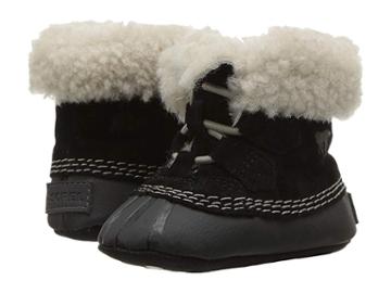 Sorel Kids Caribootie (infant) (black/kettle) Kid's Shoes