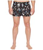 Dolce & Gabbana Jazz Print Mid Cut Swim Shorts (black) Men's Swimwear