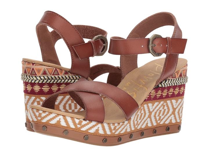Blowfish Tickle-b (clay Dyecut Pu) Women's Wedge Shoes