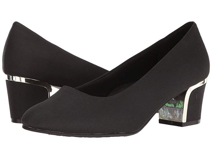 Soft Style Deanna (black Grosgrain) Women's 1-2 Inch Heel Shoes