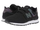 New Balance Kids Yv574v1 (little Kid/big Kid) (black/multi Iridescent) Girls Shoes