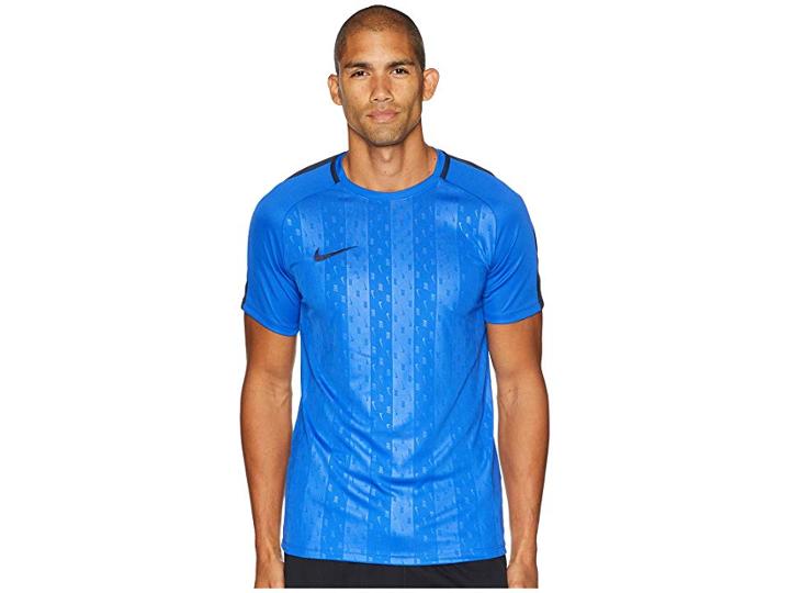 Nike Dry Academy Short Sleeve Top Gx (hyper Royal/obsidian/obsidian) Men's Clothing