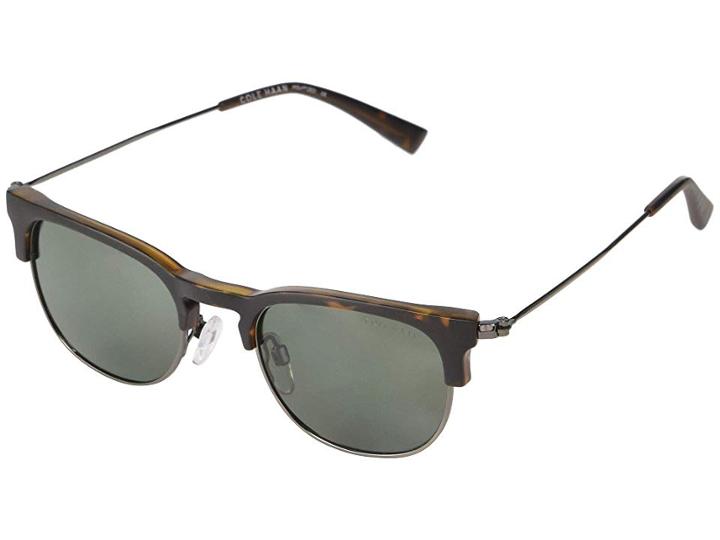 Cole Haan Ch6076 (matte Tortoise/green) Fashion Sunglasses