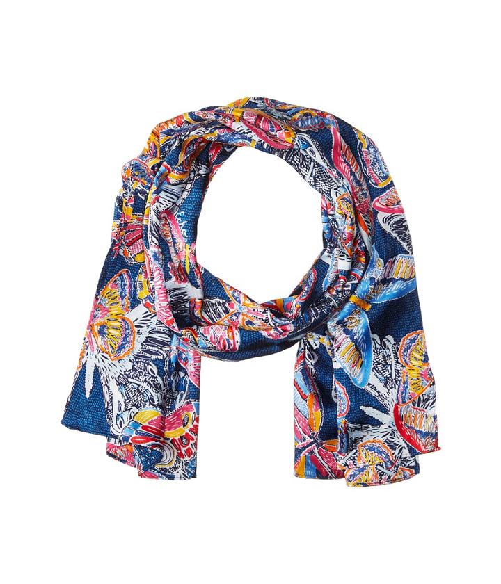 Echo Design Fly Away Silk Oblong (navy) Scarves