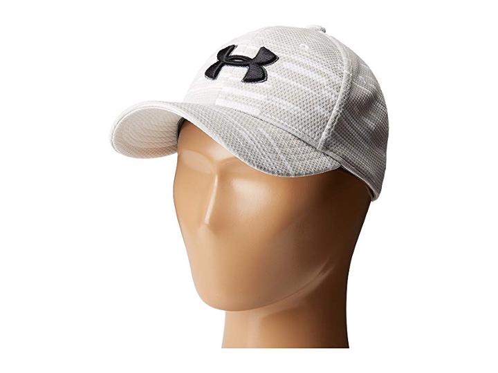 Under Armour Ua Printed Blitzing Cap (youth) (nightshade/white/rhino Gray/black) Caps
