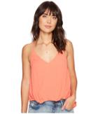 Astr The Label Desiree Top (hot Coral) Women's Clothing