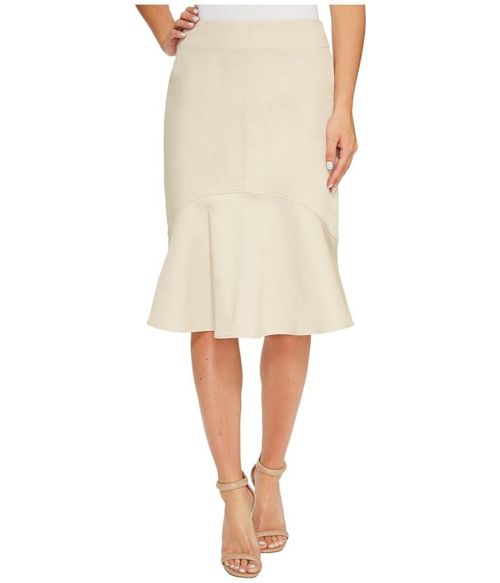 Ellen Tracy Flounce Hem Skirt (jute) Women's Skirt