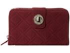 Vera Bradley Turn Lock Wallet (raisin) Wallet Handbags