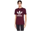 Adidas Originals Trefoil Tee (maroon) Women's T Shirt