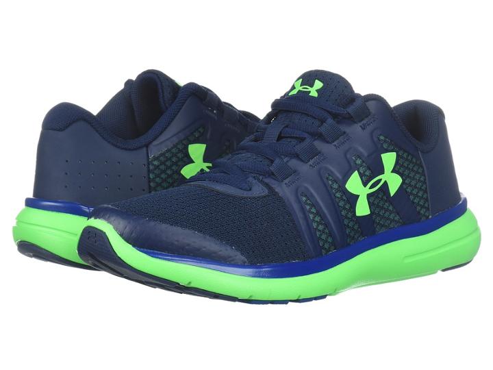 Under Armour Kids Ua Bgs Micro G Fuel Rn 2 (big Kid) (academy/green) Boys Shoes