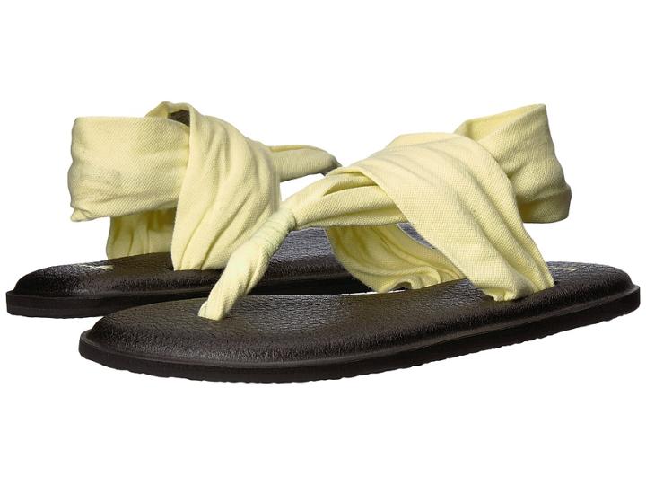Sanuk Yoga Sling 2 (yellow Pear) Women's Sandals