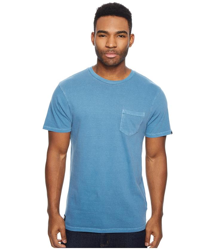 Vans Washed Everyday Pocket Tee (copen Blue) Men's T Shirt