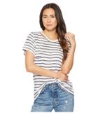 Lna Iles Tee (natural/navy Stripe) Women's T Shirt
