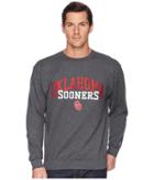 Champion College Oklahoma Sooners Eco Powerblend Crew (granite Heather) Men's Short Sleeve Pullover