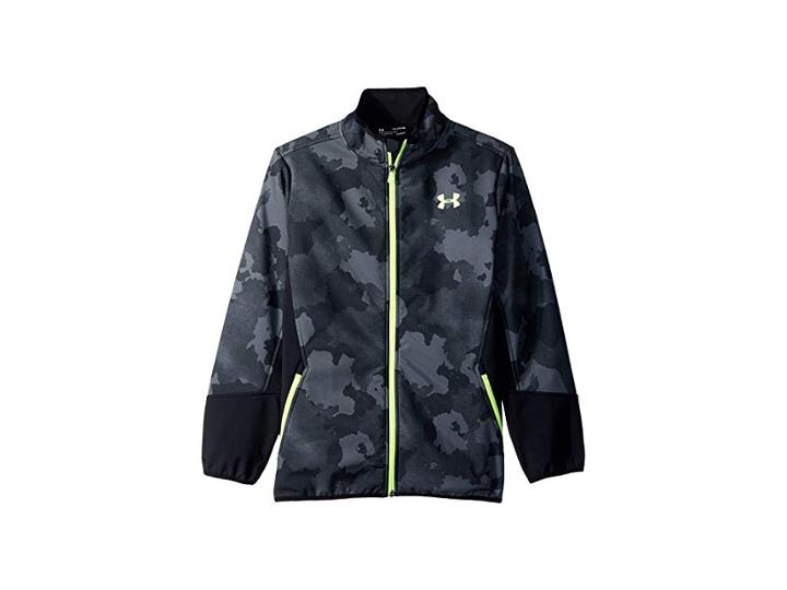 Under Armour Kids Print Razorpeak Softshell Jacket (big Kids) (graphite) Boy's Coat