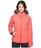 O'neill Curve Jacket (hibiscus Red) Women's Coat