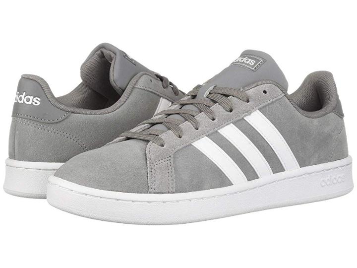 Adidas Grand Court (grey Three F17/footwear White/grey Four F17) Men's Shoes