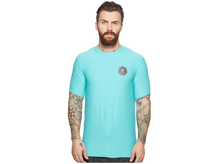 Vissla Everyday S/s Surf Shirt (jade) Men's Swimwear