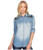 Mavi Jeans Sandy Shirt (vintage Rose Embroidery) Women's Clothing
