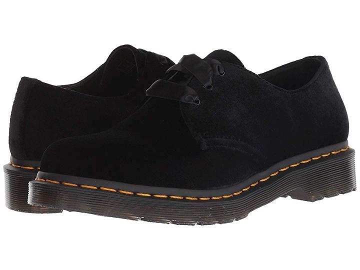 Dr. Martens 1461 Velvet (black Velvet) Women's Shoes
