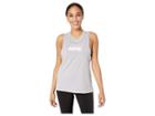 Nike Training Sport Distort Tank Graphics (atmosphere Grey/white) Women's Sleeveless