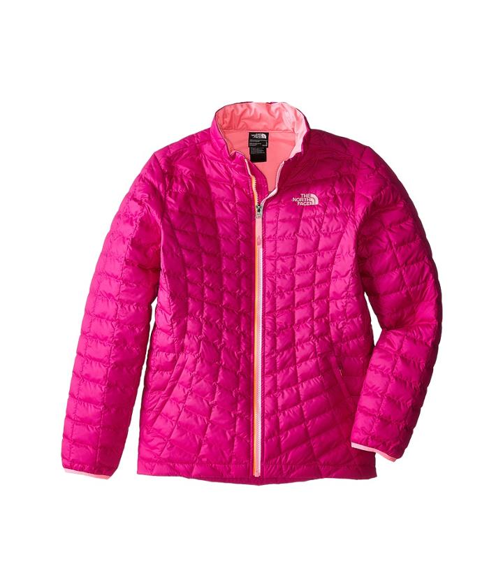 The North Face Kids Thermoballtm Full Zip Jacket (little Kids/big Kids) (luminous Pink (prior Season)) Girl's Coat