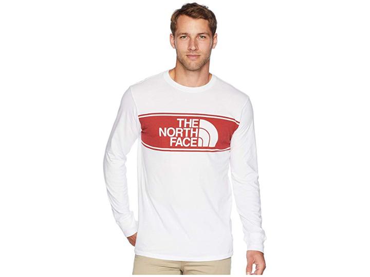 The North Face Long Sleeve Well-loved Scripter Tee (tnf White) Men's T Shirt