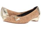 Walking Cradles Brooklyn (perfed Gold Cork/gold) Women's Flat Shoes