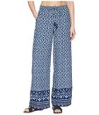Tommy Bahama Indigo Cowrie Beach Pant Cover-up (mare Navy) Women's Swimwear