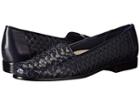 Trotters Liz (navy Dress Kid Leather/patent) Women's  Shoes