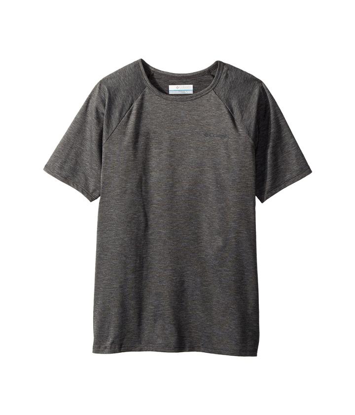 Columbia Kids Silver Ridge Ii Short Sleeve Tee (little Kids/big Kids) (shark Heather/shark) Boy's Short Sleeve Pullover