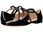 Marc Jacobs Alyssa Mary Jane Ballerina (black Patent) Women's Flat Shoes