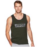 Under Armour Sportstyle Cotton Tank Top (artillery Green/black) Men's Sleeveless