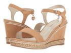 Stuart Weitzman Kids Swinger Stitch (little Kid/big Kid) (tan) Girl's Shoes