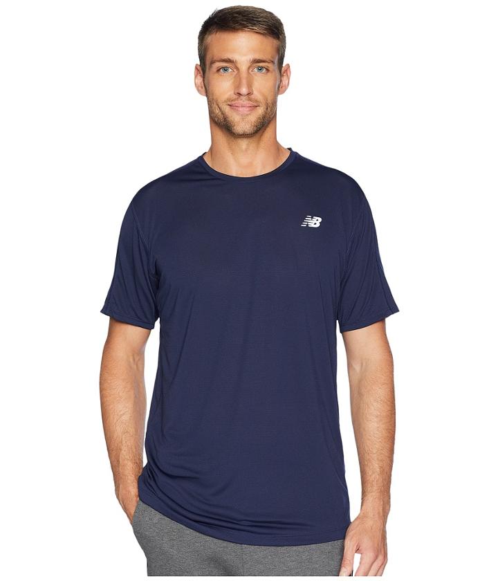 New Balance Accelerate Short Sleeve (pigment) Men's Short Sleeve Pullover