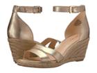 Nine West Jabrina Espadrille Wedge Sandal (light Gold Metallic) Women's Shoes