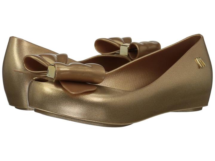 Mini Melissa Mel Ultragirl Sweet Iii (little Kid/big Kid) (gold) Girl's Shoes
