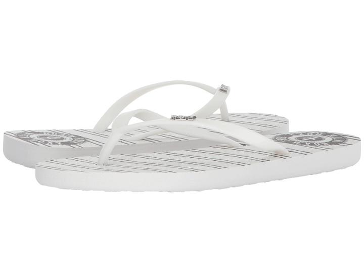 Roxy Viva Stamp Ii (white/black Stripe) Women's Sandals