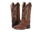 Old West Kids Boots Broad Square Toe (toddler/little Kid) (distress) Cowboy Boots