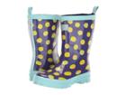 Hatley Kids Limited Edition Rain Boots (toddler/little Kid) (emojis Navy/teal) Girls Shoes