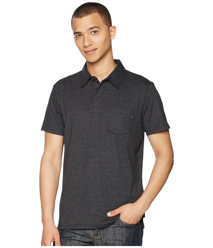 O'neill Fraser Polo Knit (heather Black) Men's Clothing