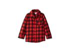 Mud Pie Buffalo Check Button Down Long Sleeve Shirt (infant/toddler) (red) Boy's Long Sleeve Button Up