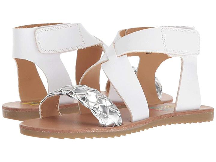 Rachel Kids Joanna (little Kid/big Kid) (white/silver) Girl's Shoes