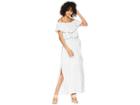 1.state Off Shoulder Ruffle Edge Maxi Dress (wind Surf) Women's Dress