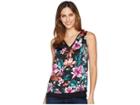 B Collection By Bobeau Ulani Layer Tank Top (tropical Print) Women's Sleeveless