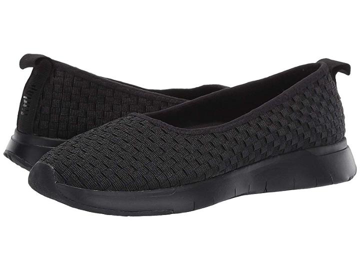 Fitflop Stripknit Ballerina (black) Women's Shoes