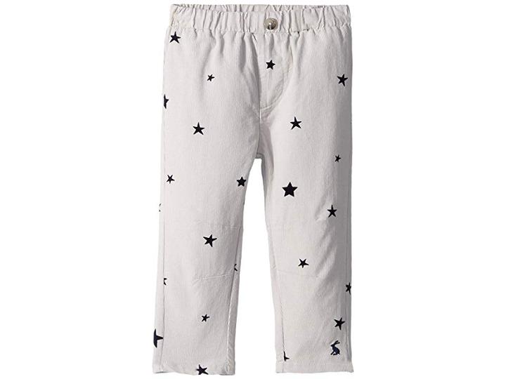 Joules Kids Soft Cord Trousers (infant) (grey Star) Boy's Casual Pants