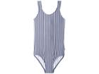Seafolly Kids Ocean Tapestry Stripe Back Tank One-piece (little Kids/big Kids) (indigo Stripe) Girl's Swimsuits One Piece