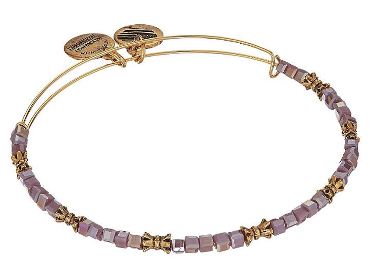 Alex And Ani Celestial Aubergine Bangle (rafaelian Gold) Bracelet